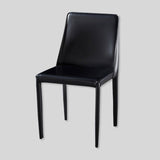 Sleek Modern Leather Dining Chair - Elegant and Durable - StoolTopia