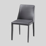 Sleek Modern Leather Dining Chair - Elegant and Durable - StoolTopia