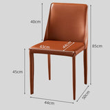 Sleek Modern Leather Dining Chair - Elegant and Durable - StoolTopia