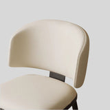 Sleek Sophistication: Premium Upholstered Dining Chair with Black Tapered Legs for Modern Interiors - StoolTopia