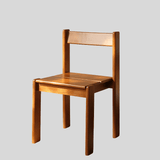 Solid Wood Minimalist Dining Chair - StoolTopia