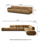 Stain - Proof Customizable No Frame Deep Seat Sectional Sofa | STOOLTOPIA - StoolTopia