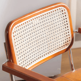 Vintage Chic: Leather and Chrome Office Chair with Adjustable Height and Comfortable Armrests - StoolTopia
