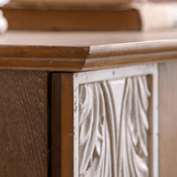 Vintage Leaf Carved Side Cabinet – 75cm - StoolTopia