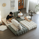 Waffle - Style Foldable Sofa Bed – Multi - Functional Tatami Sofa for Small Spaces - StoolTopia